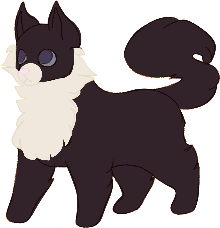 Black Cat By Arcticjackal - Cartoon (930x881)