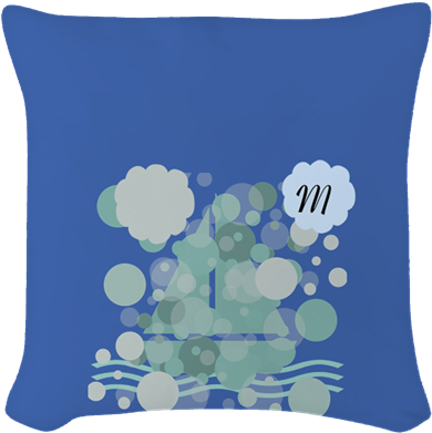 Custom Sail Boat Nautical Sea Beach Baby Shower Party - Cushion (460x460)