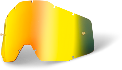 100% Replacement Lens - 100 Percent Gold Accuri-racecraft-strata Mx Goggle (525x376)