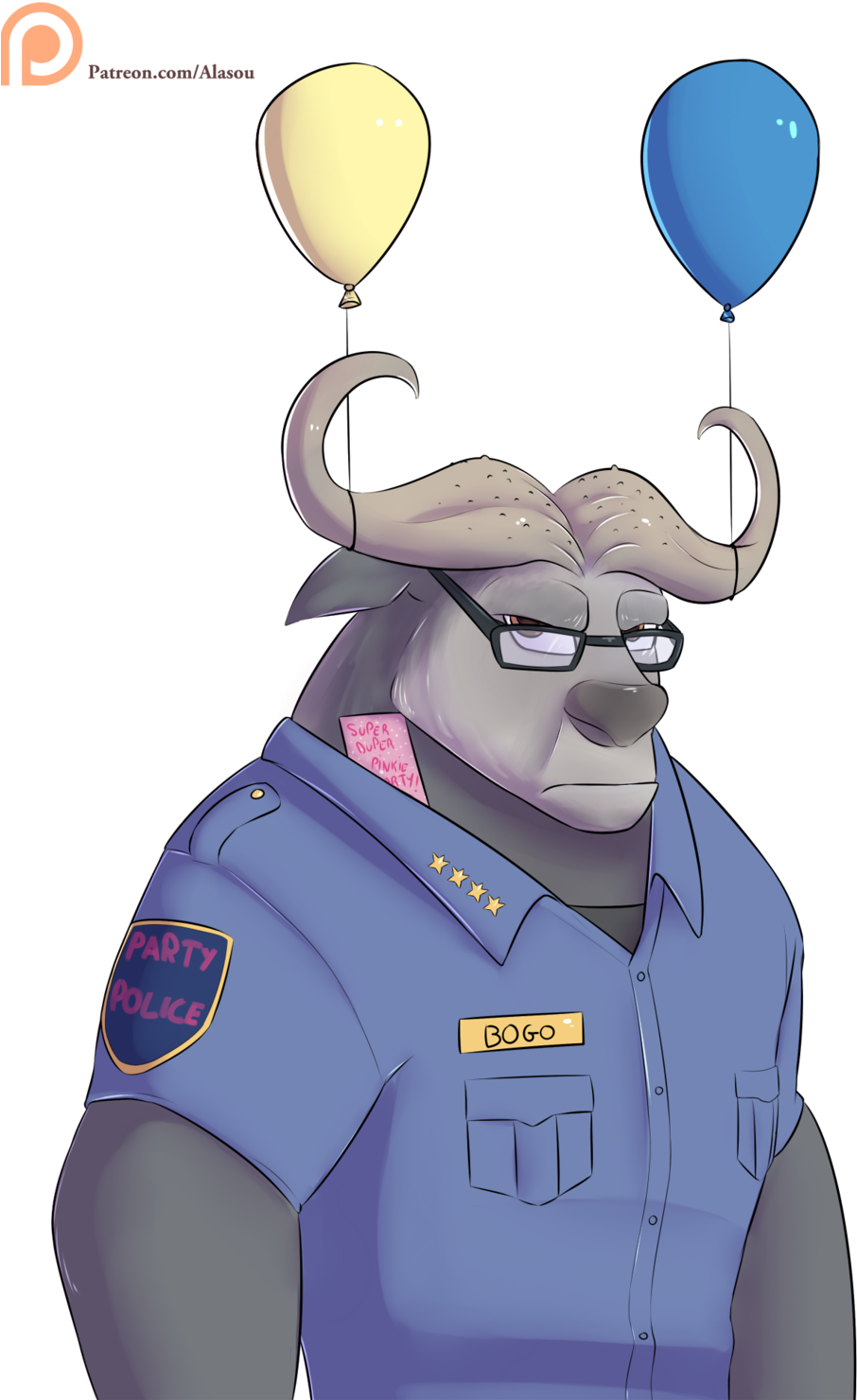 Party Police By Alasou Party Police By Alasou - Chief Bogo (1024x1479)