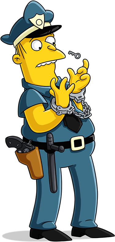 Eddie - Simpsons Officer Eddie Home (550x960)
