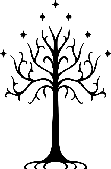 The White Tree Of Gondor I Have This On My Foot Lol - Lord Of The Rings Tree (400x600)