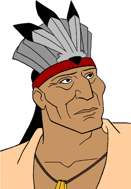 Chief Clipart Cartoon - Powhatan Clipart (450x656)