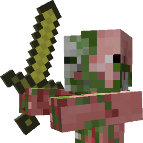 Click To Edit - Minecraft Mobs Zombie Pigman (480x480)