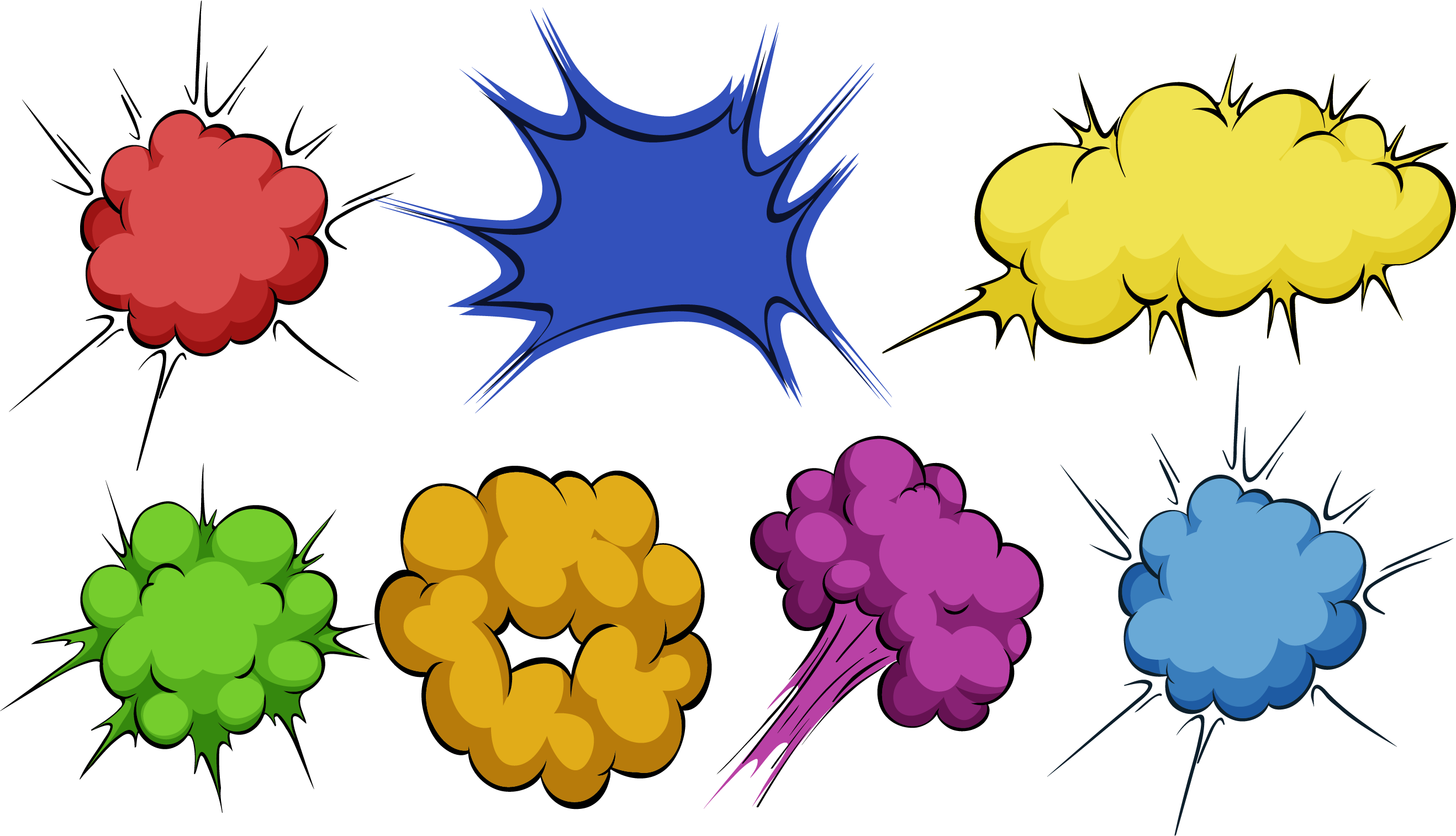 Explosion Clip Art - Nube Explosion Png (2636x1513)