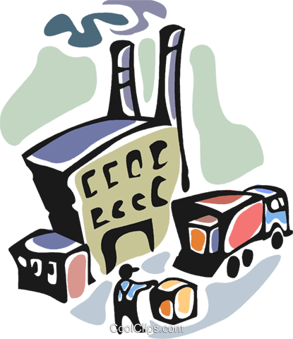 Graphics For Factory Worker Clip Art - Factory Working Clipart (415x480)