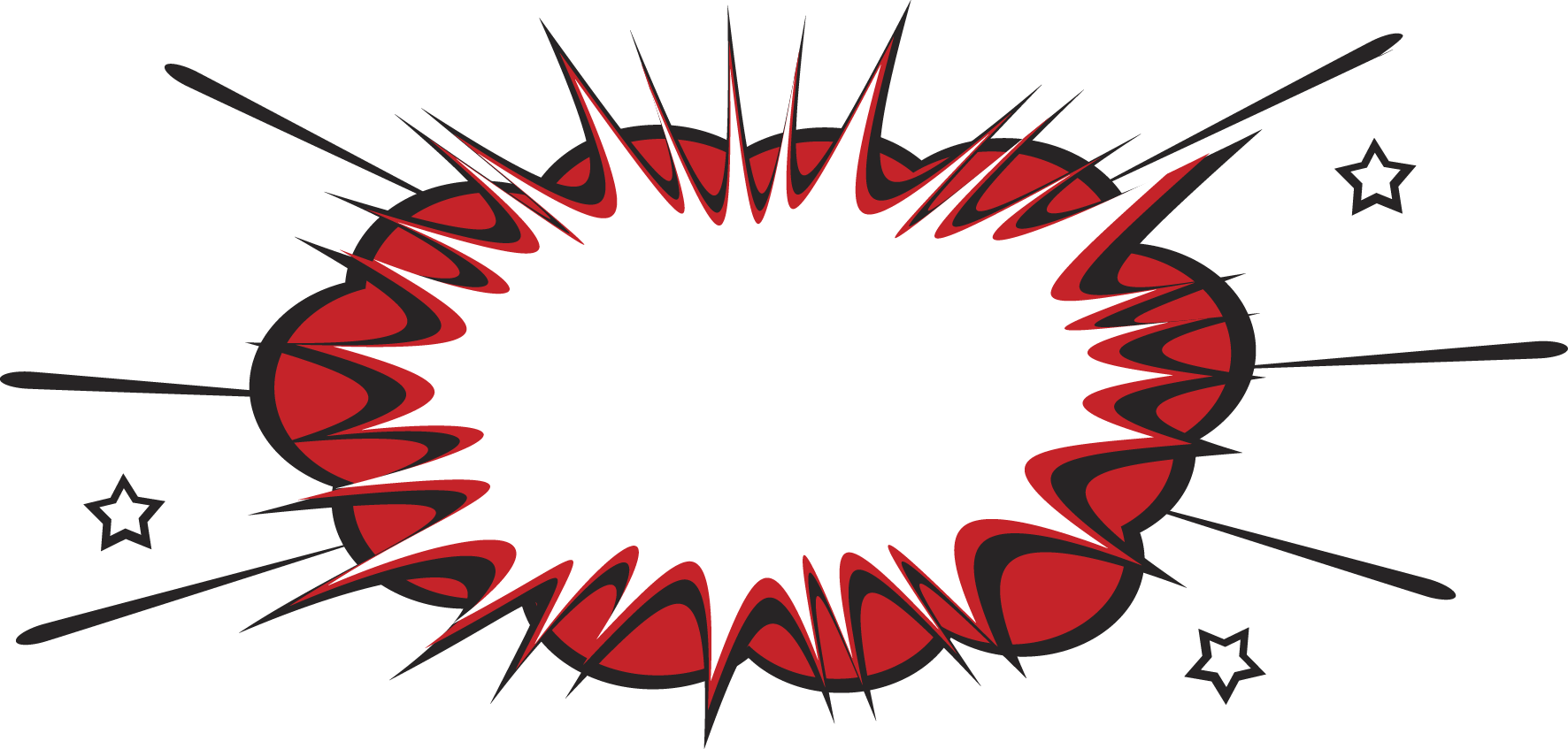 Speech Balloon Cartoon Comics - Cartoon Explosion Png (1772x847)