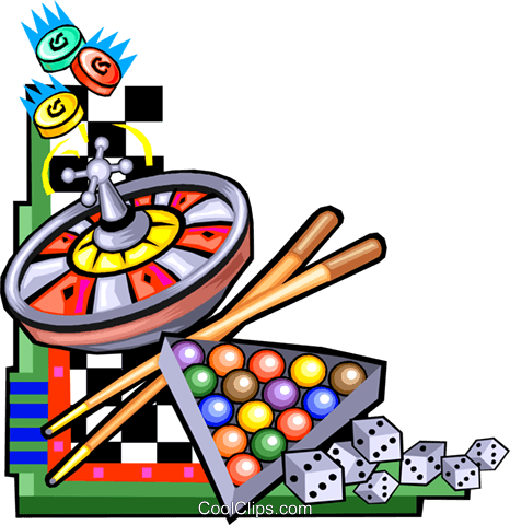 Various Games Of Chance Royalty Free Vector Clip Art - Games Of Chance Clipart (466x480)