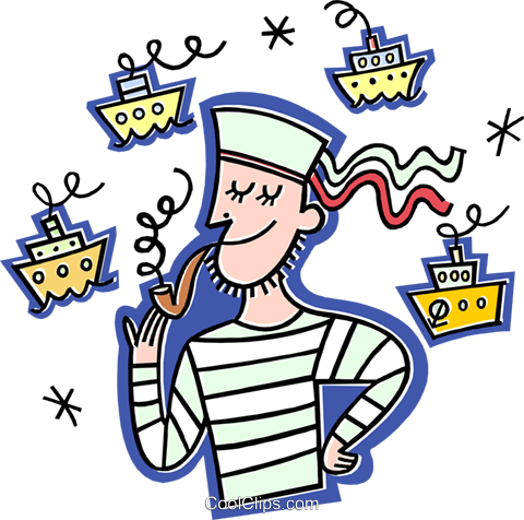 Seemann Clipart - Blau Blau Blau És El Vestit Que Porto (480x476)