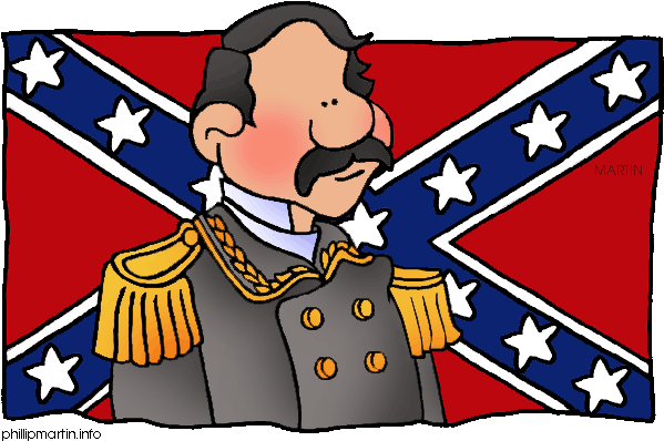 History Clipart American History - Confederate Flag War (648x419)