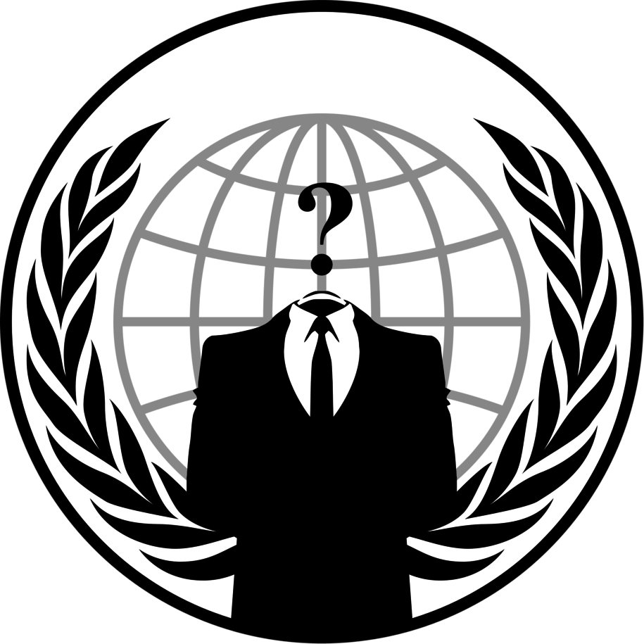 Anonymous Emblem - Svg - Anonymous Sticker (915x915)