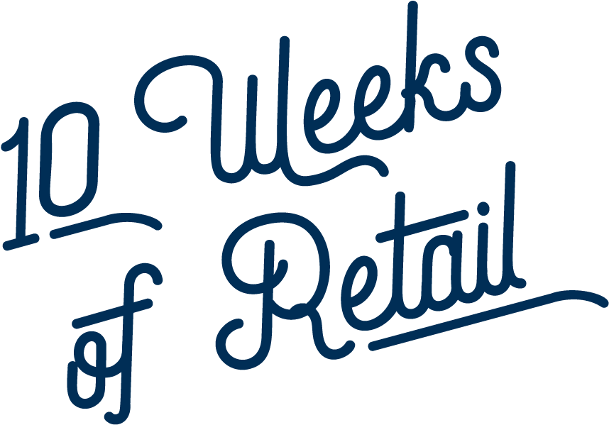 10 Weeks Of Retail Logo - Really Nice Things Cojín Eureka Beige Y Rojo 50x35 (874x605)