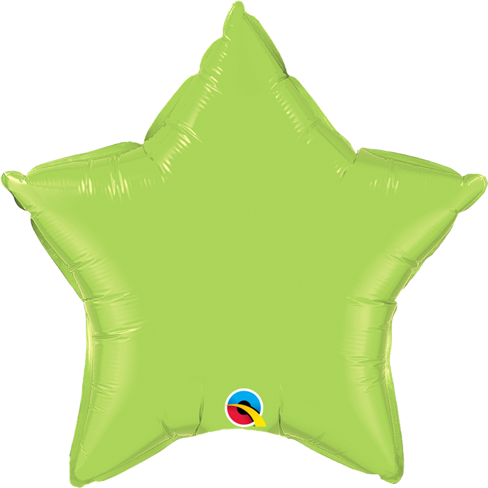 Lime Green Star 20" Balloon - Lime Green Star Foil Balloon (700x800)