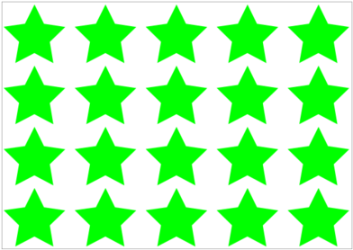 5cm Stars Stickers - Estrelas Pequenas (479x363)