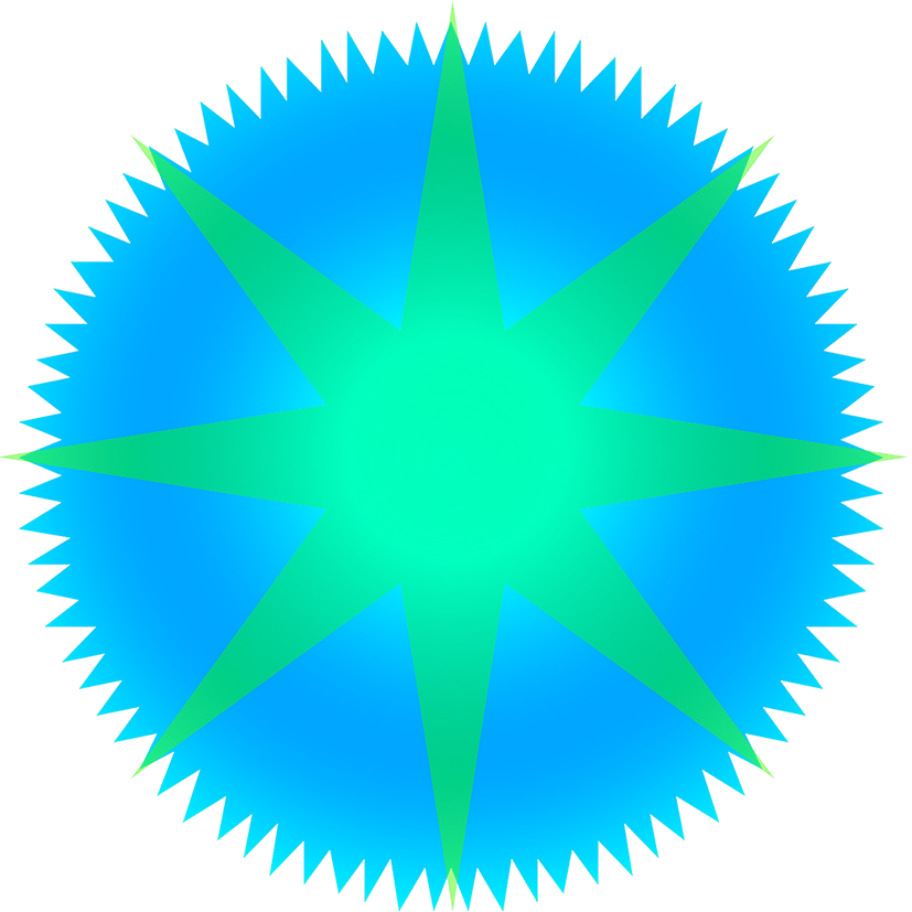 Blue Purple Star Image - Circle (827x827)
