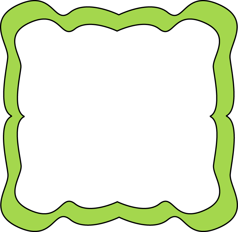 Lime Green Frame Clipart - Lime Green Border Clipart (808x788)