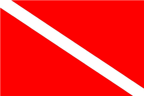 Red Flag With White Stripe (600x600)