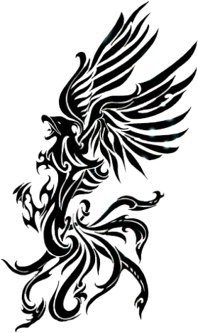 Phoenix Tattoos Png Transparent Images - Phoenix Tribal (640x480)