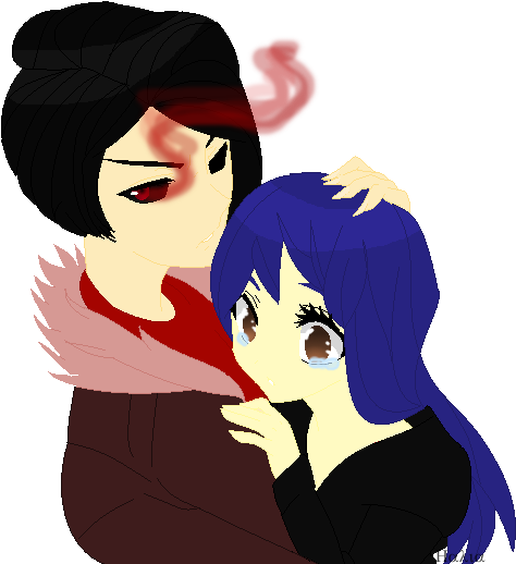 I'll Protect My Little Girl By Strawberryicicle - Cartoon (566x521)