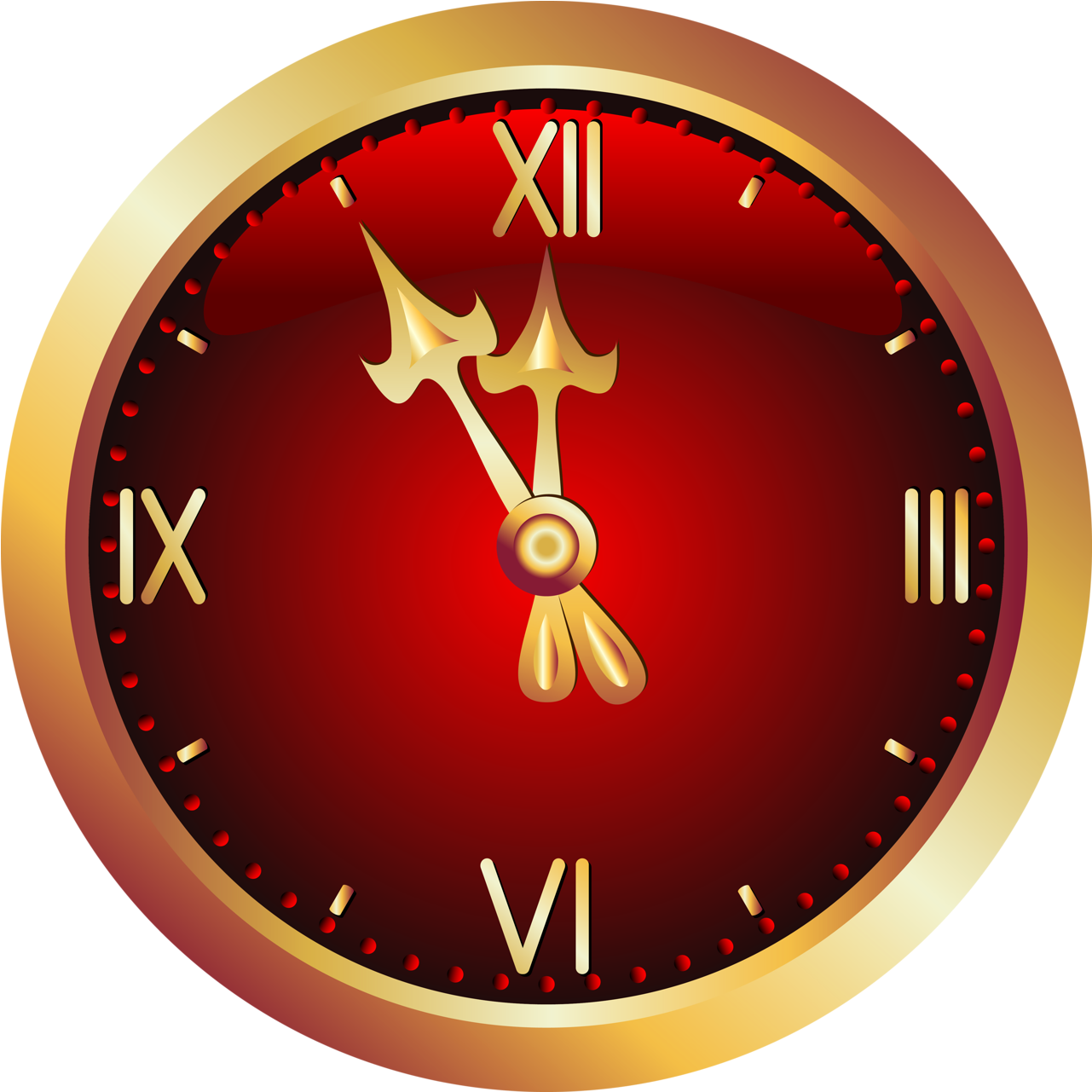 Christmas Clock - Clock Images In Png (1314x1318)