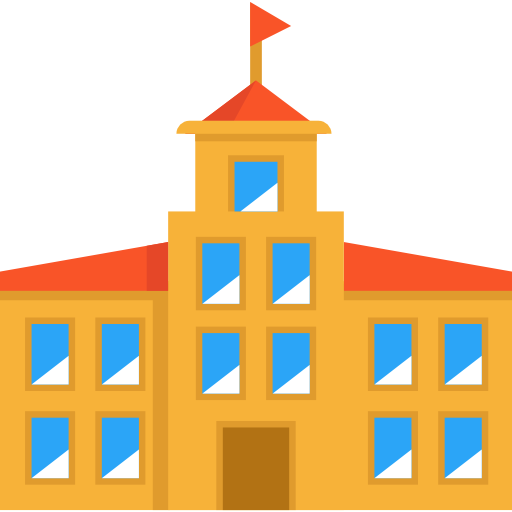 School Building Images Clip Art - Highschool Icon (512x512)