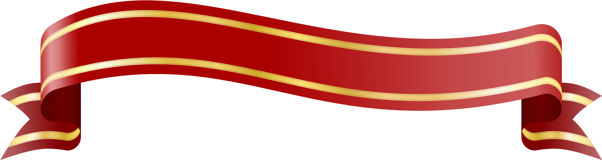 Ribbon Banner For Christmas - Banner Design In Png (2400x667)
