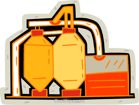 Farm Buildings, Grain Storage Royalty Free Vector Clip - Clip Art (480x365)