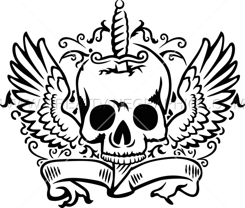 Knife In Skull - Knife And Skull (825x698)