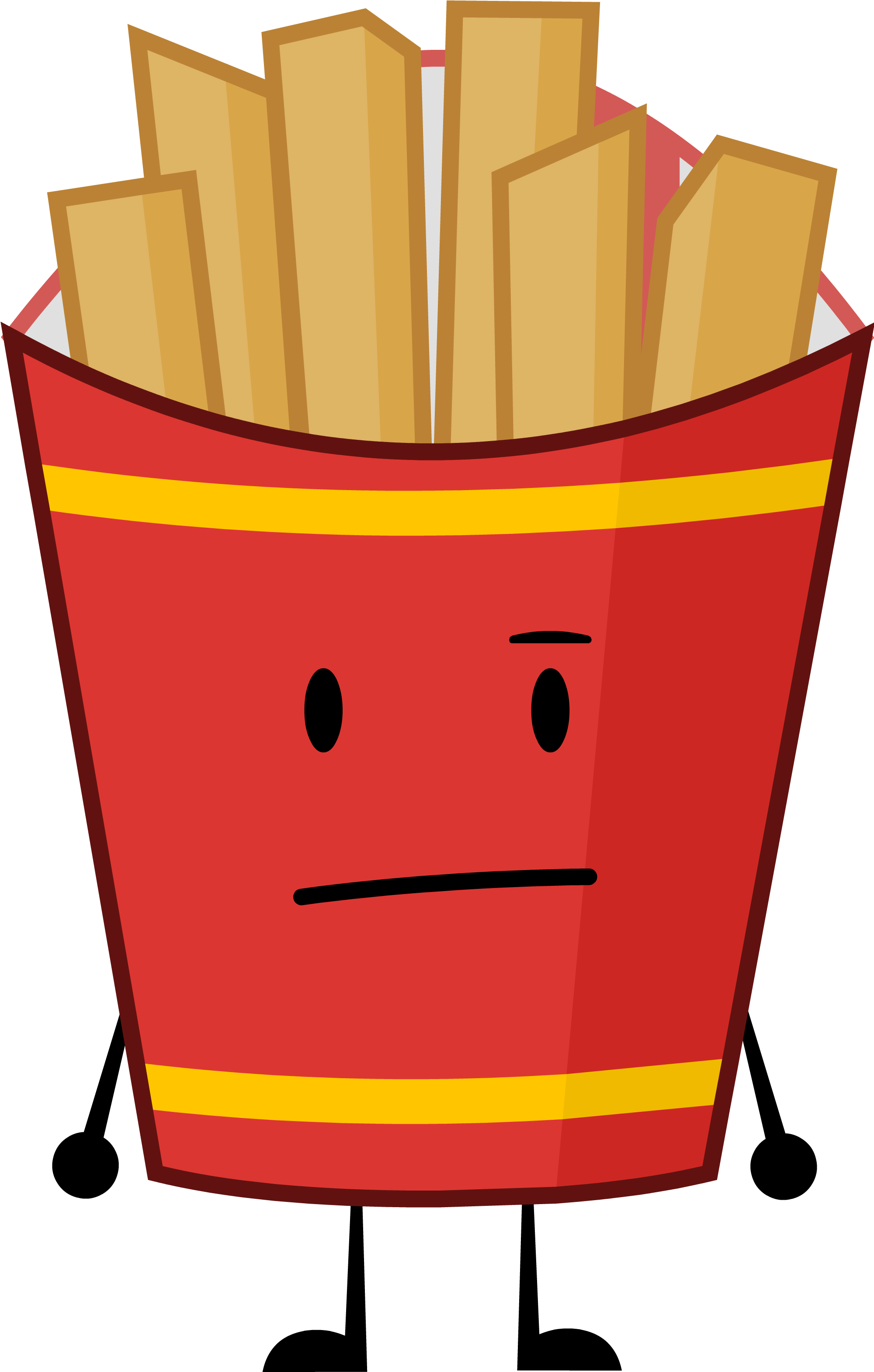 This Article Focuses On The Interactions Between Fries - Bfdi Characters (2000x3175)