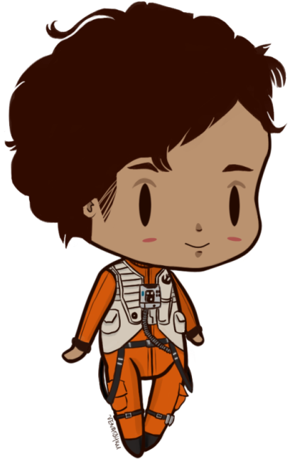 Chibi Poe - Poe Dameron (500x716)