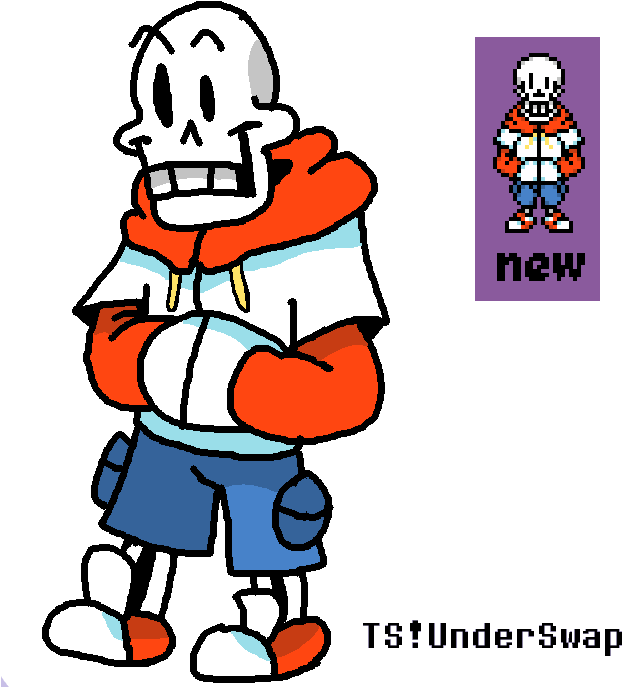 Image Result For Ts Underswap - Ts Underswap Papyrus Sprite (641x702)