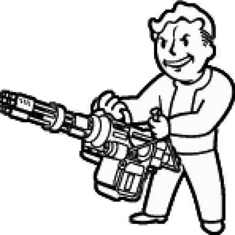 Gatling Gun Screenshots - Fallout Vault Boy Heavy Guns (480x480)