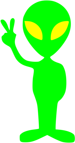 Alien & Sedition Acts - Alien Doing Peace Sign (403x480)