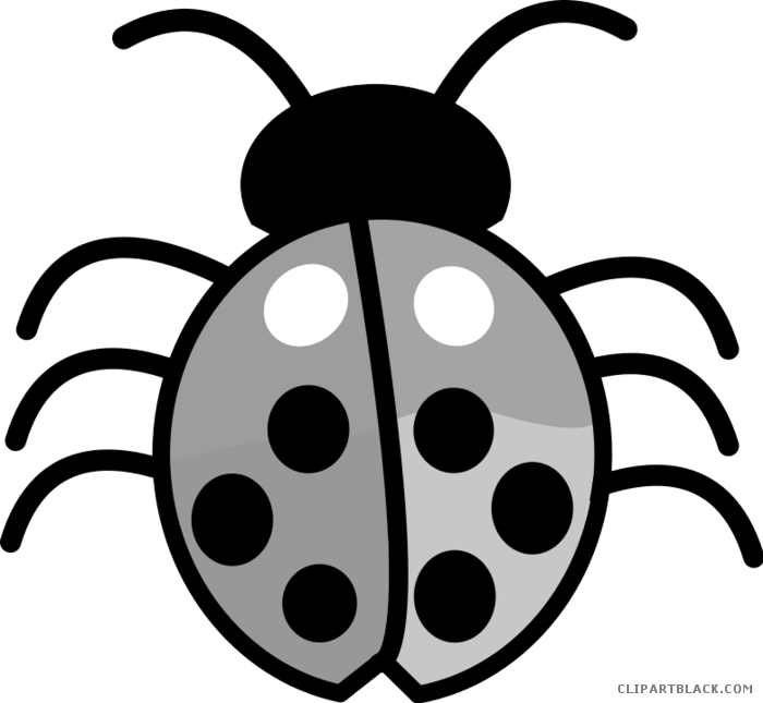 Windows Bug Animal Free Black White Clipart Images - Clipart Black And White Flowers (700x645)