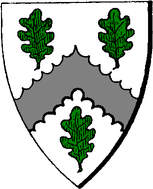 Civic Wreath On A Coat Of Arms - Leaves In Heraldry (327x395)