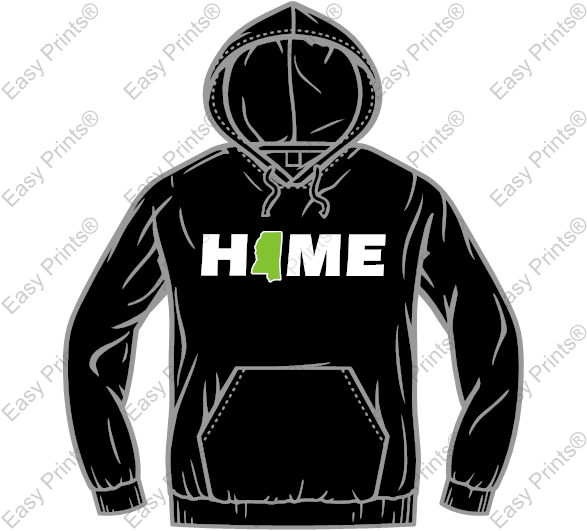 Washington Steel City Home Text - Hoodie (587x531)