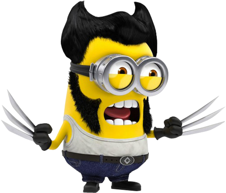 Wolverine De Los Secuaces De Superhéroes X-men Clip - Best Minion (800x688)