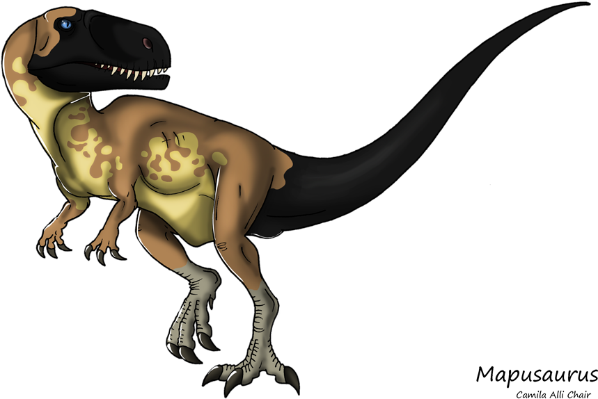 Mapusaurus By Iguana-teteia On Clipart Library - Prehistory (900x622)