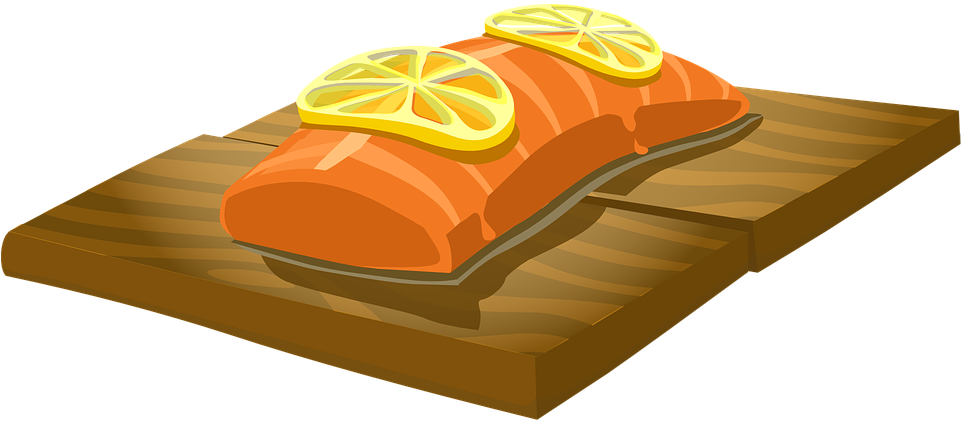 Baked Fish Vector - Smoked Salmon Clipart (1024x1024)