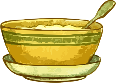 Rice Vector Graphics Pixabay Download Free Images - Bowl And Spoon Png (474x340)