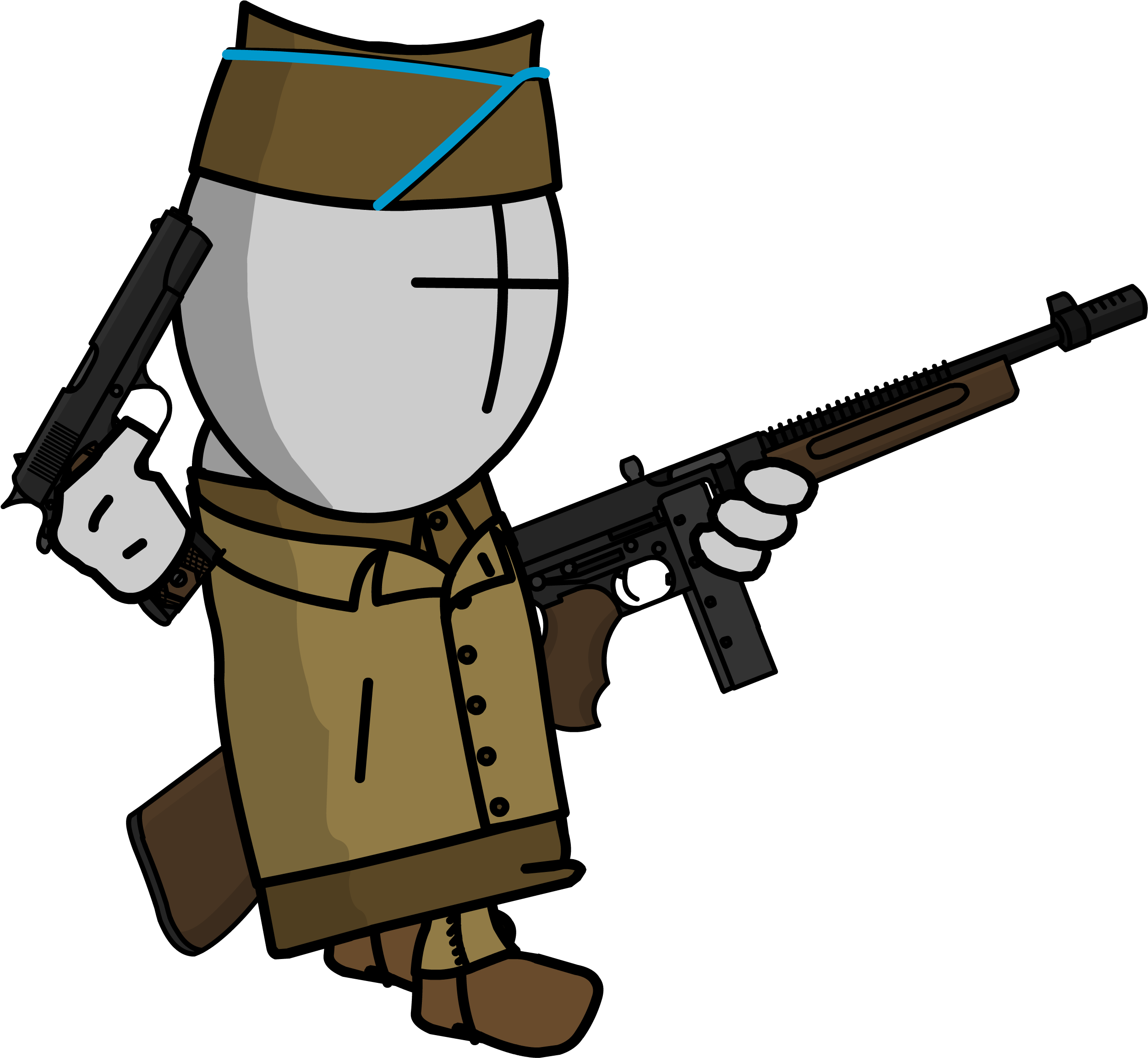 4810081 150611549712 Usgiwithatommygunanda45 - Assault Rifle (2765x2361)