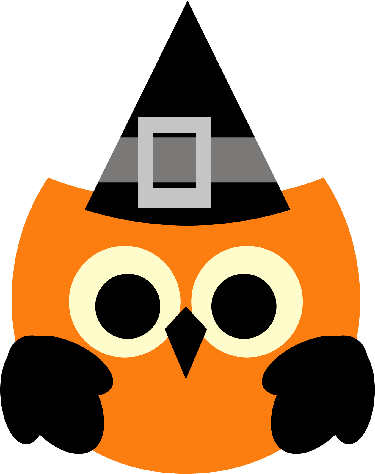 Owl Halloween Clipart Freebie Free Clip Art Graphic - Cute Owl Halloween Clipart (1267x1592)