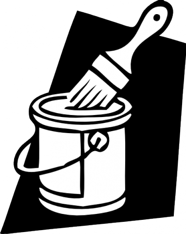 It Does What It Says - Paint Bucket Clip Art (382x480)