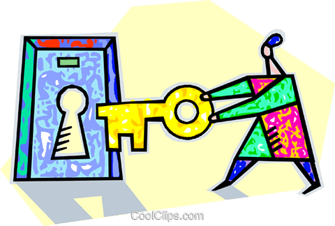Human Form With Key And Keyhole Royalty Free Vector - Keys To Successful Writing: Unlocking The Writer Within (480x324)