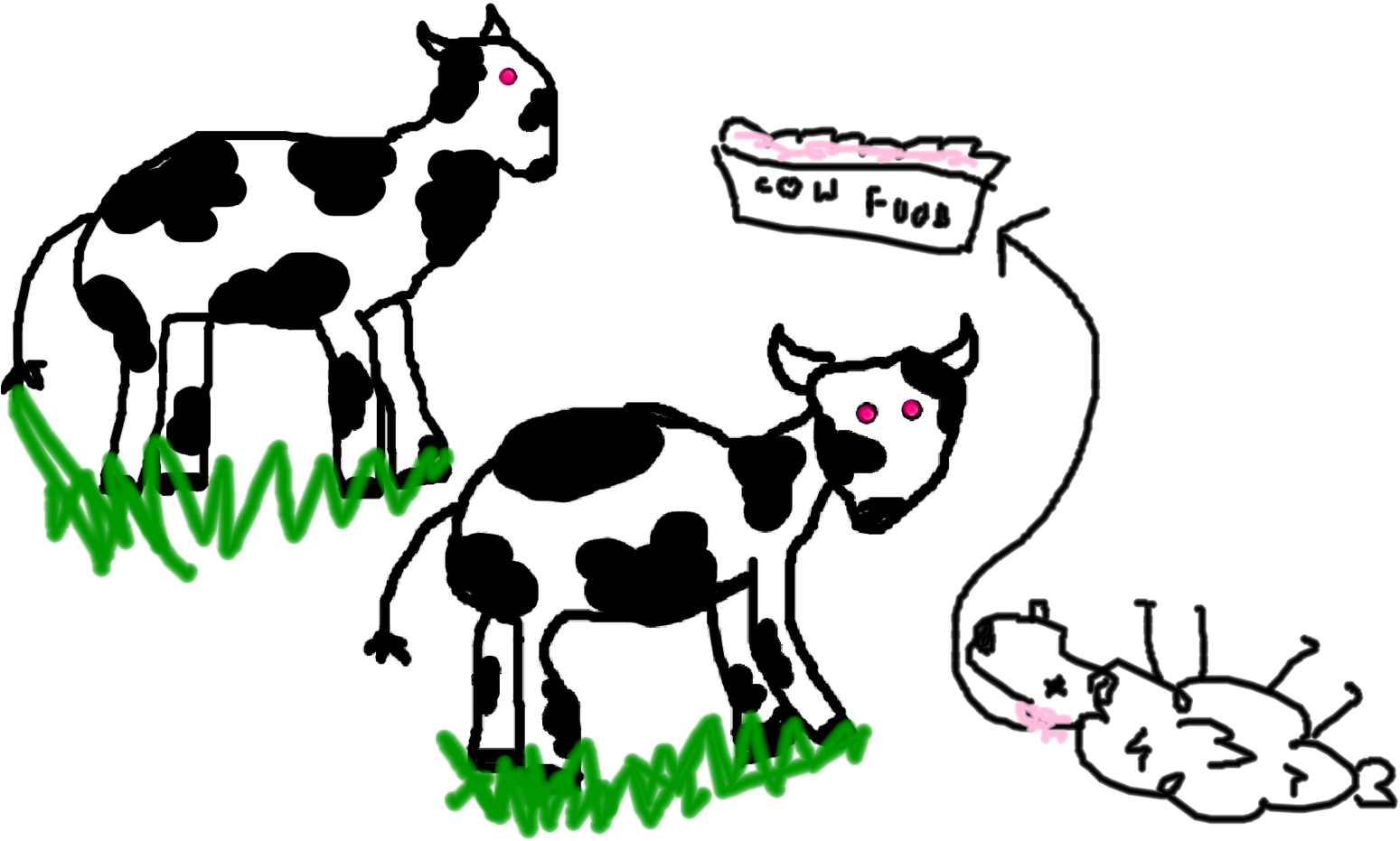 The Government Promises To Give You Two Cows If You - Clip Art (1600x1067)