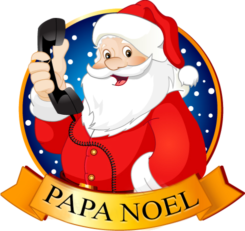 Papa Noel Message - Santa Merry Christmas Cake Topper Edible Sugar Icing (490x463)
