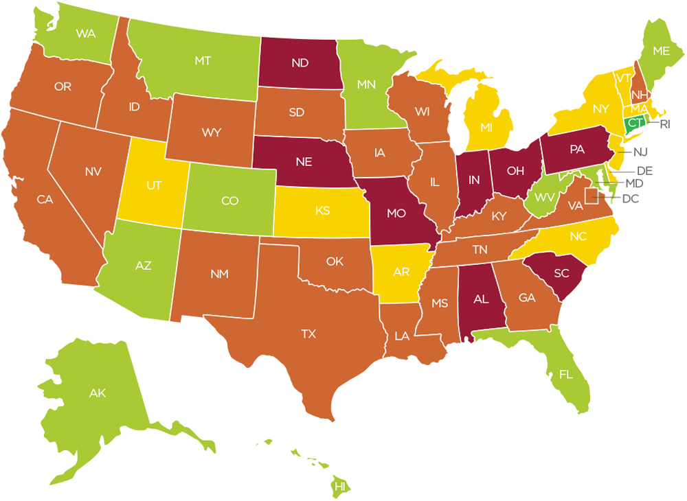Capaf Influence Map - Hottest Temperature In Usa (1000x730)