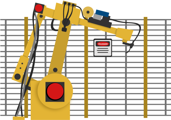 In Safety Requirements For Industrial Robots, And The - Cartoon (562x425)