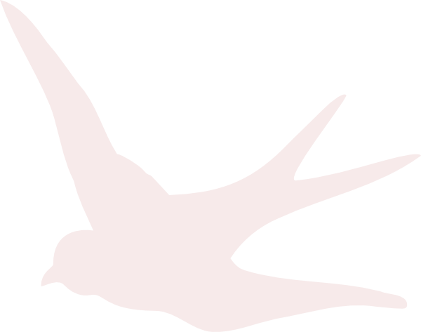 Blush Pink Swallow Svg Clip Arts 600 X 473 Px - Swallow White Png (600x473)