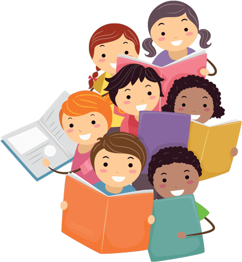 Trabajo De Campo - Kids Reading Clipart (500x543)